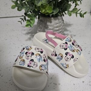 Primark Kids Sandals - White and Pink with Character Design